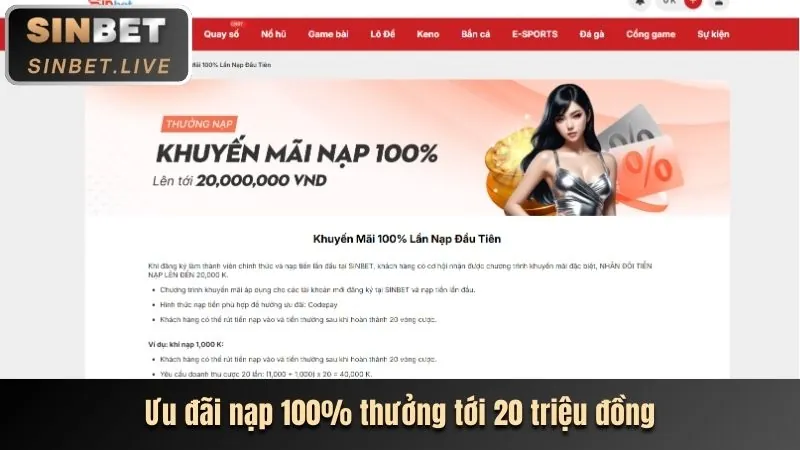 Thưởng nạp lại hàng ngày 98bat